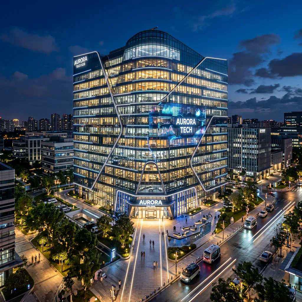 IT park office block on the Super Corridor, Indore, Madhya Pradesh